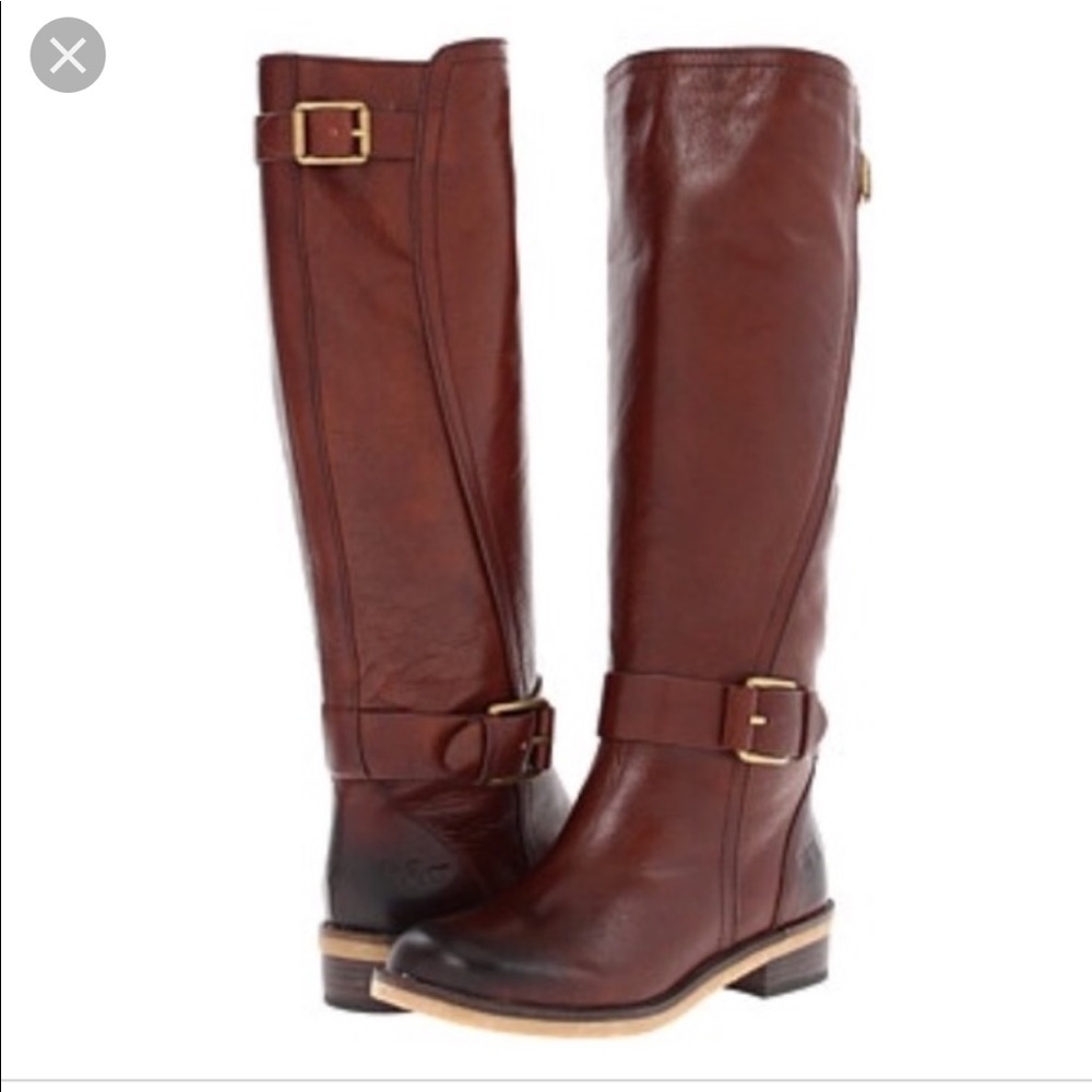 Lucky Brand Brown Leather Riding Boots